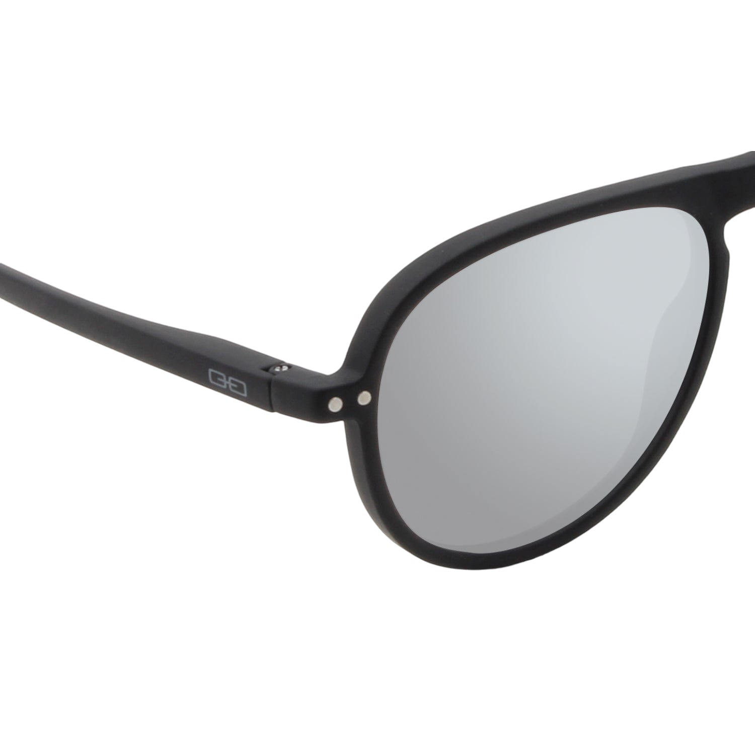 The Aviator Negro/Plata Espejado
