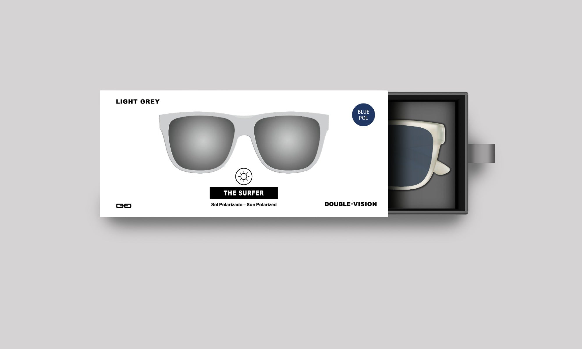 The Surfer Gris Claro/Azul Pol