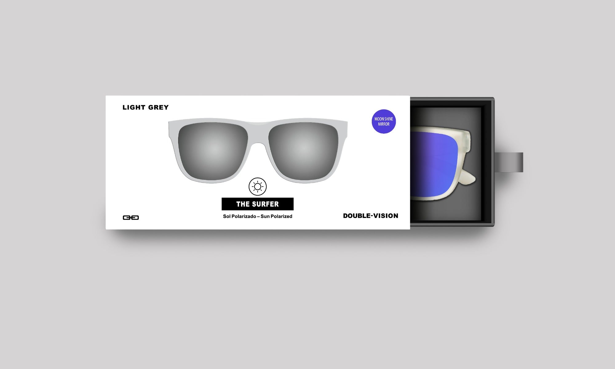 The Surfer Gris Claro/Púrpura Espejado